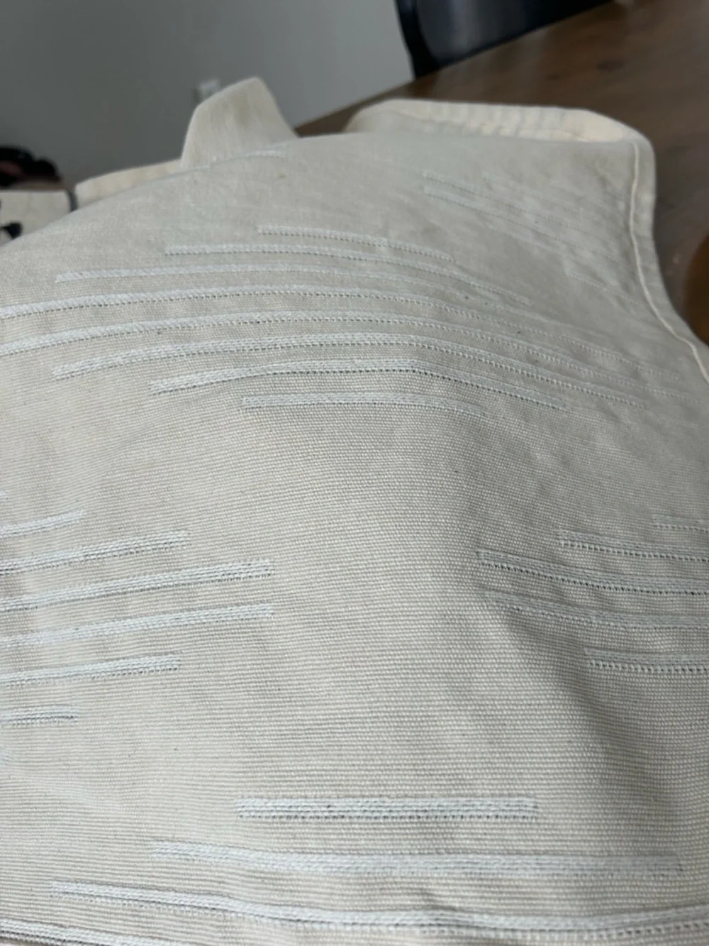 NWOT Threshold Black & White Striped Extended Length Table Runner